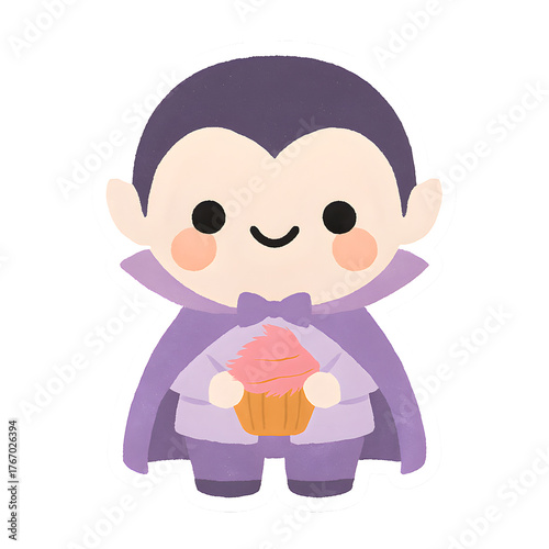 kawaii Smiling Pumpkin Sticker. cute pastel orange pumpkin with blushing cheeks and sparkles in kawaii style.