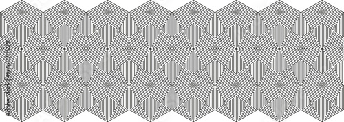 Pattern Pack Black and White Abstract Monochrome Geometric diamond outline