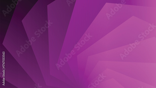 Abstract magenta background with geometric shapes creating a layered spiral effect design