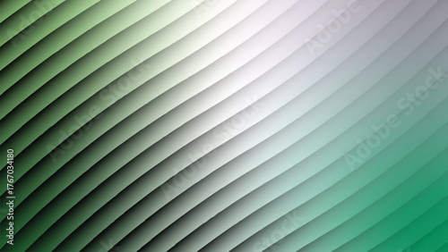 A diagonal gradient pattern with parallel lines transitioning from green to white smoothly