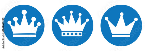 Crown icon vector. Royal sign symbol vector. King crown vector icon illustration isolated on white background. EPS 10 