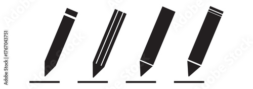 Edit icon set. Pencil icon, sign up icon vector illustration. EPS 10 