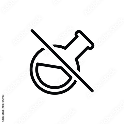 No chemical risk icons. Chemical free icon. No chemicals allowed icon set