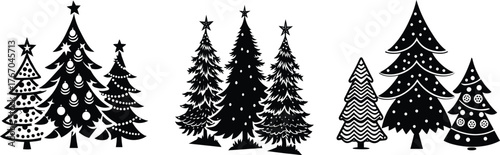 A vector illustration of wheat ears isolated on white, decorated with winter snowflakes and a pine branch for a holiday season card