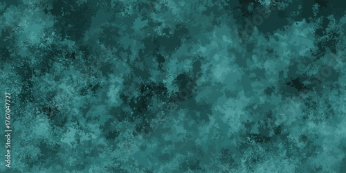 Abstract Midnight Teal concrete wall Old grunge Midnight Teal tones with subtle hints cloud textures background. Midnight Teal cement wall texture wallpaper.