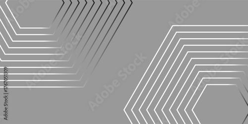 Abstract gray modern background with hexagon elements. Digital technology concept. vector illustration simple art modern abstract, Vector Illustration.