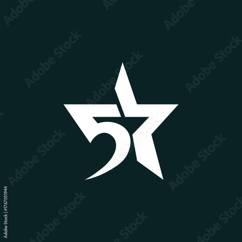 5 star creative branding logo icon design