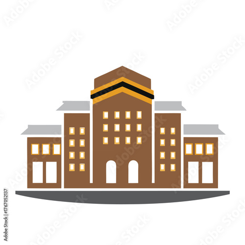 vector illustration of building