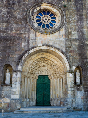 Main facade of the St Mary of Açougue Church, Betanzos