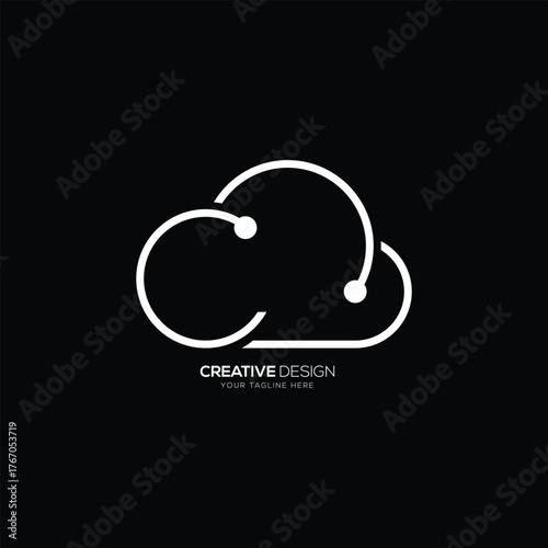 Cloud creative technology logo