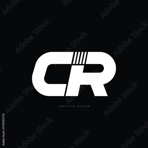 CR letter logo branding