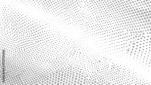 Abstract white mesh halftone design, dynamic pulse wave for modern audio visuals, music branding, digital media, web design, and creative projects