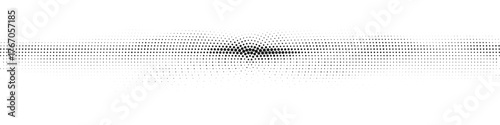Abstract black halftone wave pattern design with fading audio pulse for digital media, branding, music visuals, and modern advertising projects