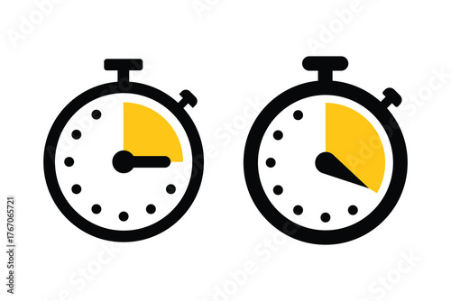 Quick time icon. Express delivery vector icon. Fast service. Quick courier label. Countdown timer icon. Fast deadline. Rapid line symbol. 
