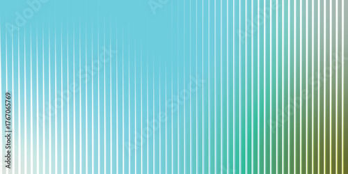 Abstract background with vertical lines in shades of blue, green, and white vector illustration