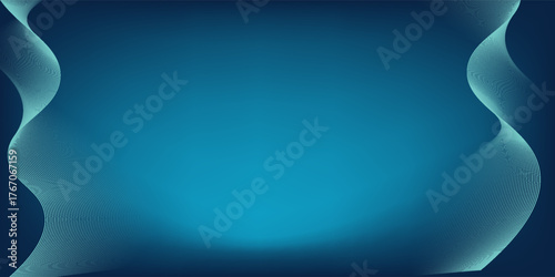 blue light gradient mesh abstract background with wavy lines nice for wallpaper or banner