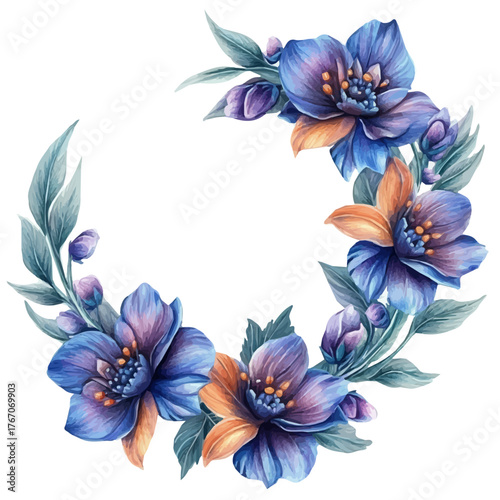 watercolor of Upper Arm Cuff, vector, isolated on a white background.