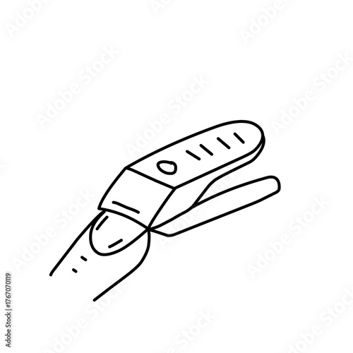 Nail Clipper Line Drawing Illustration