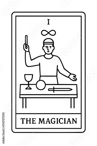 the_magician_tarot_card_minimalist_vector