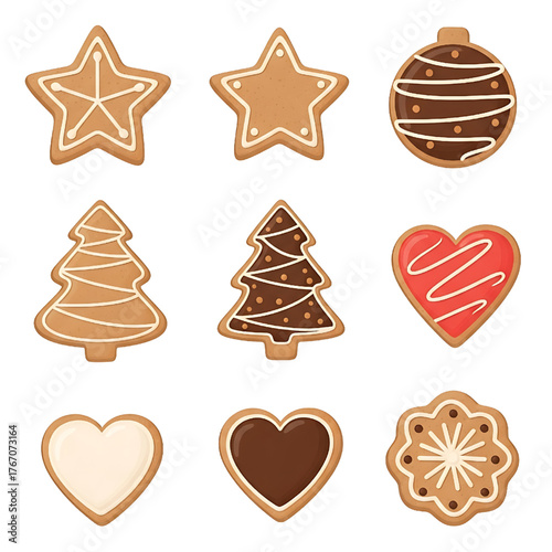 Christmas Cookies Assortment Festive Gingerbread Holiday Treats