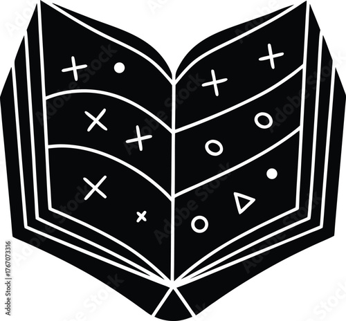 Abstract geometric pattern with vibrant gradient colors flowing smoothly isolated on transparent background