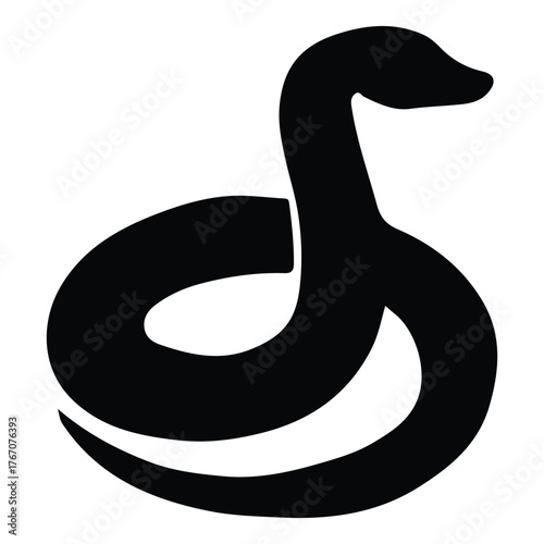black and white snake