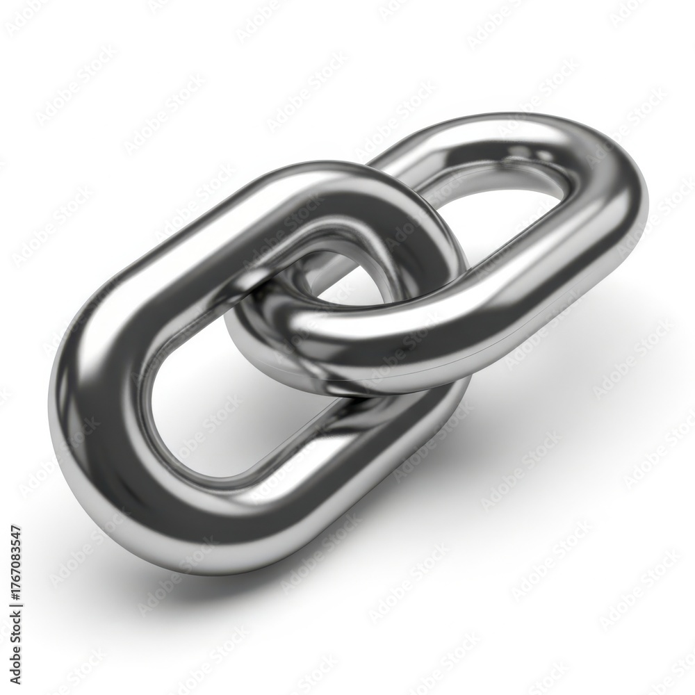 Obraz premium 3d metal chain link