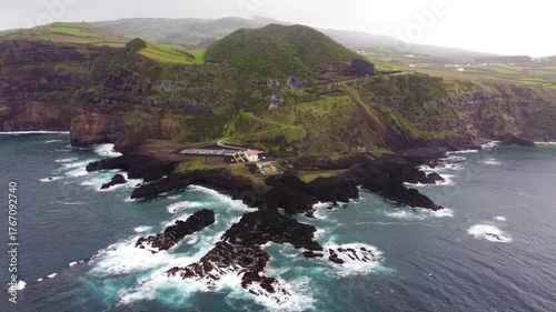 Footage of the island of sao miguel in the Azores, Portugal