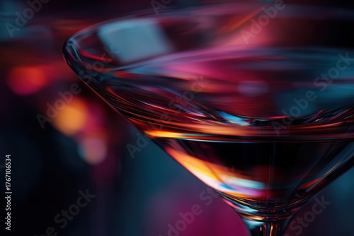 Abstract holographic cocktail glowing in vivid tones, ideal for premium branding, nightlife advertising, and professional beverage photography.