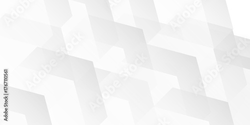 hexagon white geometric background with diamond and triangle shapes layered pattern design