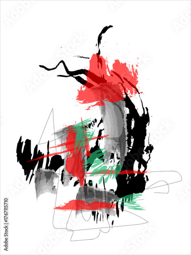 Abstract art illustration color