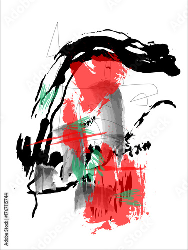 Abstract art illustration color