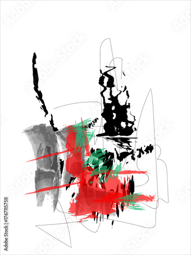 Abstract art illustration color