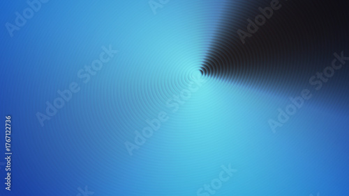 メタリックな同心円（青）