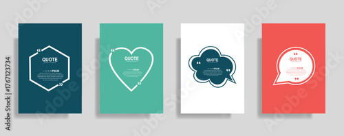 Modern quote templates with vibrant backgrounds create engaging content and social media posts that inspire and elevate your brand's message