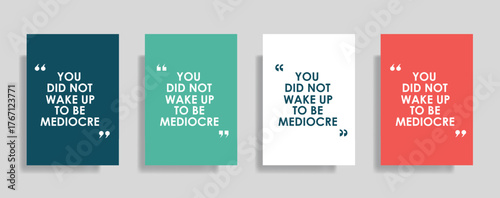 Inspiring quote posters for motivation, reminding you to be extraordinary and achieve your dreams, available in multiple colors for vibrant workspace decor