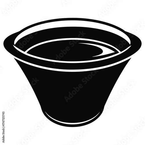  A captivating silhouette of a cup of espresso, 