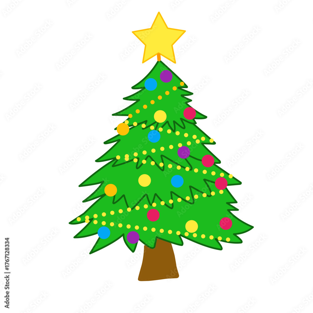 Obraz premium christmas tree vector