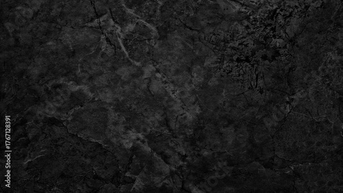 Abstract background with black wall texture for web banner template or wallpaper design.