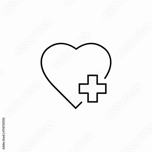 heart medicine icon sign vector