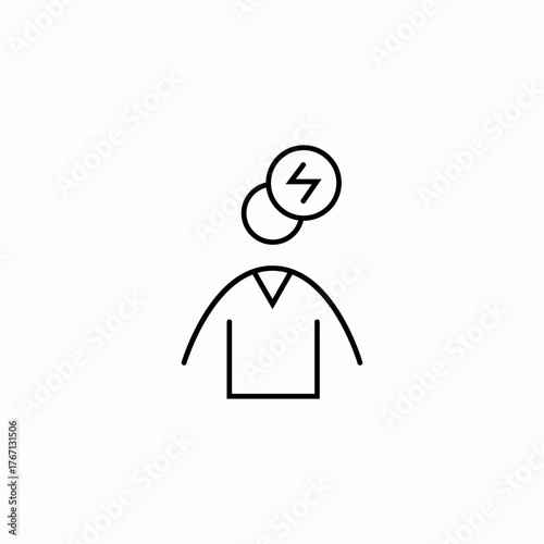 headache condition icon sign vector