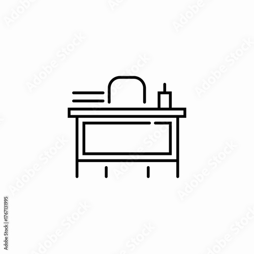 teacher office icon sign vector