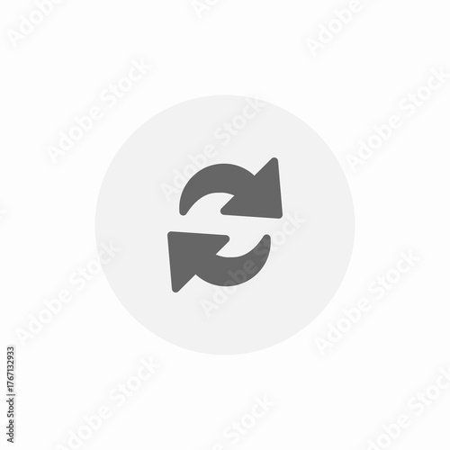 data sync icon sign vector