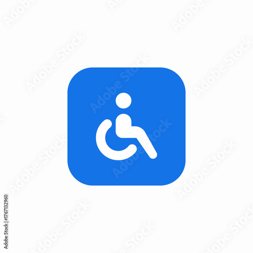 disability features icon sign vector