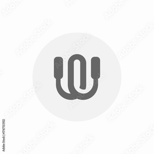 jumping rope icon sign vector