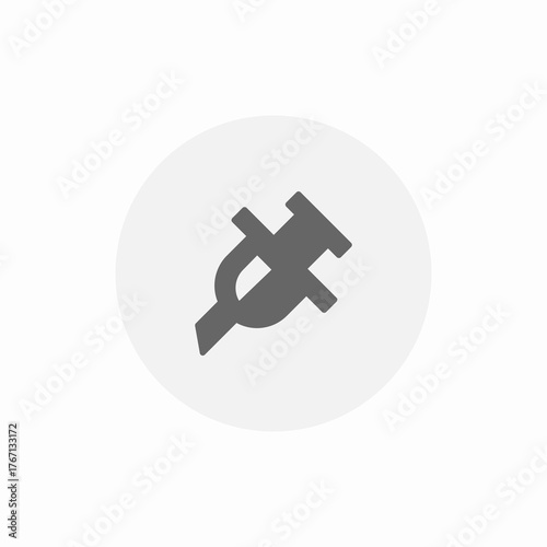 medicine injection drops icon sign vector