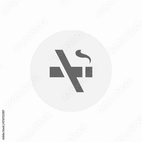 no smoking area icon sign vector