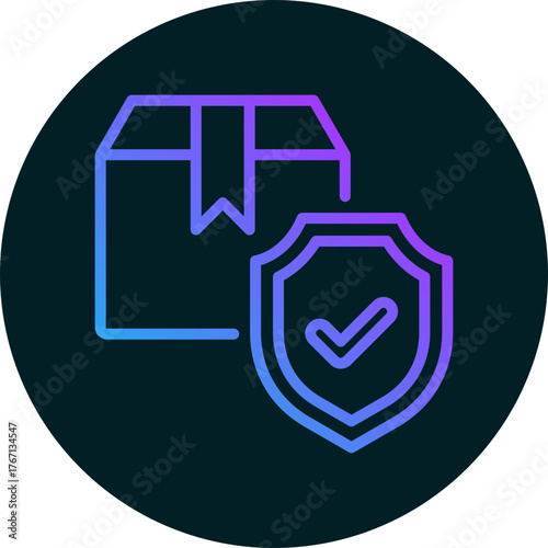 Product security icon isolated on white background. vector illustration icon for business to consumer