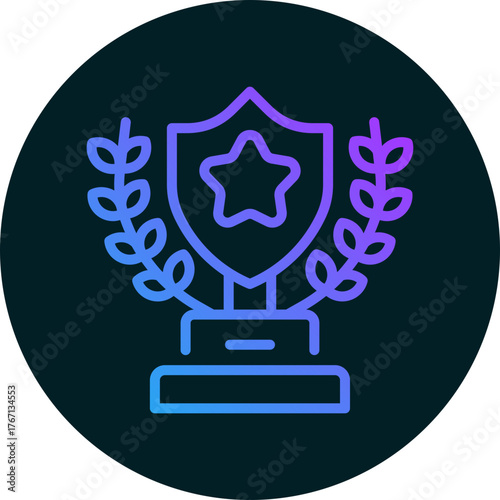 Trophy icon isolated on white background. vector illustration icon for business to consumer