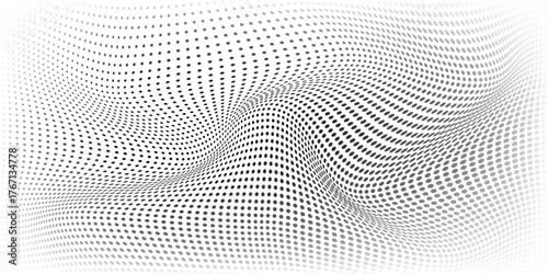 High-Quality Vector Halftone Dot Pattern Radiant Burst in Black and White, Ideal for Marketing Banners and Product Backgrounds. Vector Illustration